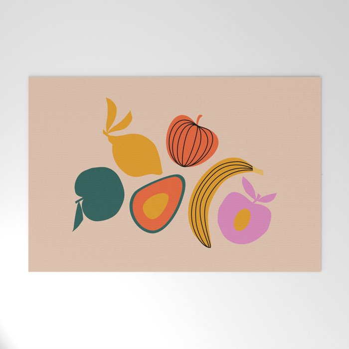 Cut Out Fruits Welcome Mat