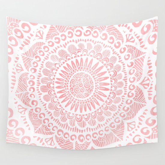Blush Lace Wall Tapestry by Society6