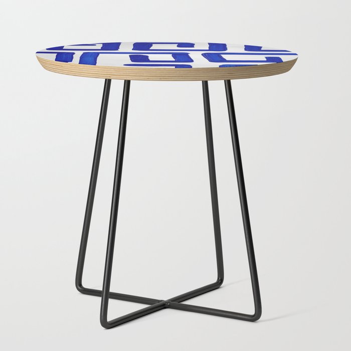 Greek Blue Design Side Table