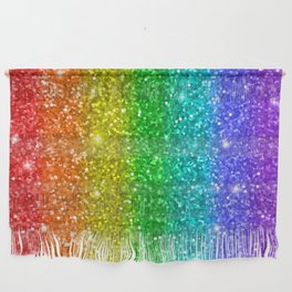 Glitter Rainbow Pattern Wall Hanging