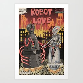 Robot Love Art Print