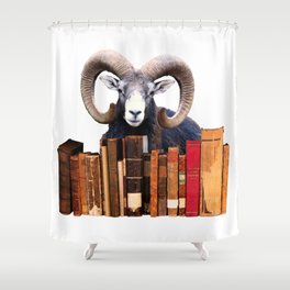 Aries - Old Books Shower Curtain