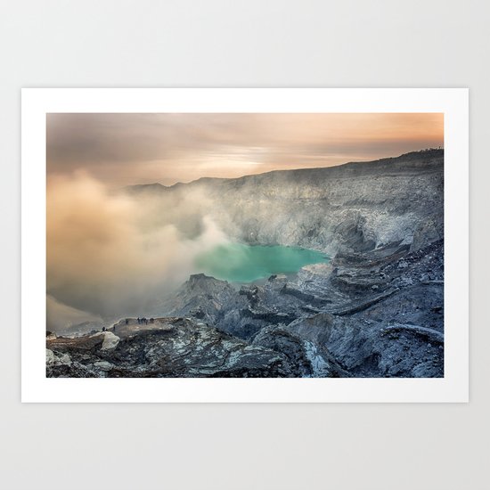 volcano, Indonesia Art Print