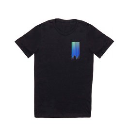 Lines 102 T Shirt | Ambient, Inspired, Stripes, Calming, Random, Graphicdesign, Digital, Green, Vivid, Abstract 