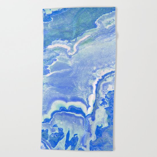 Blue onyx Beach Towel