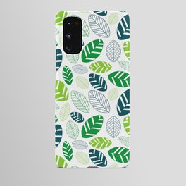 Vida Tropical – Rainforest Banana Leaves – White Android Case