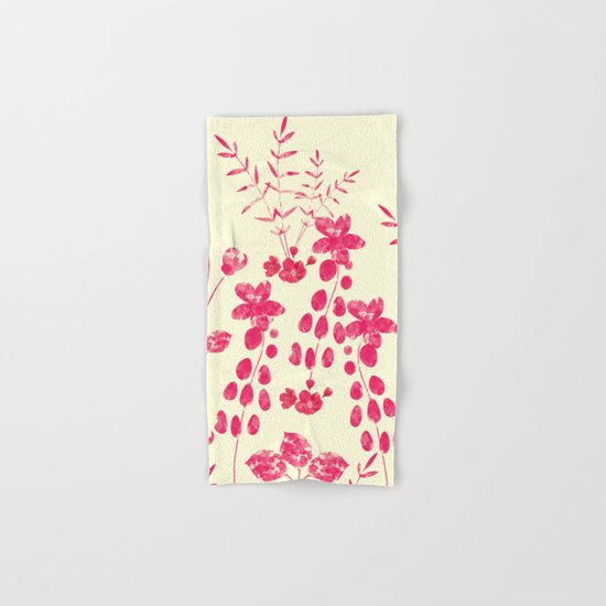 Watercolor floral garden II Hand & Bath Towel