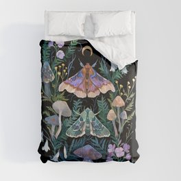 Sphinx Moth Moon Garden Comforter