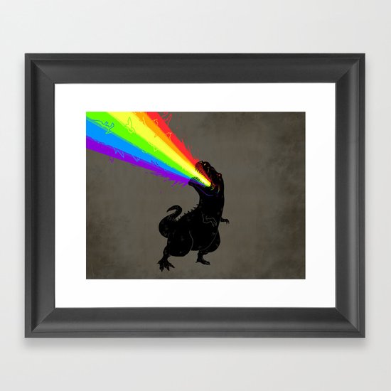 Technicolour Rex Framed Art Print