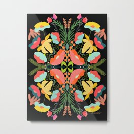 Dope Kaleidoscope  Metal Print | Drawing, Digital, Alistration, Happyart, Flowers, Alilamontagne, Illustration, Florals, Kaleidescope, Colourful 