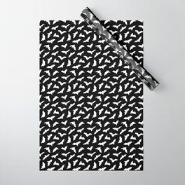 Bats on Black // Halloween Collection Wrapping Paper