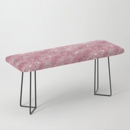 Pink Diamond Studded Glam Pattern Bench