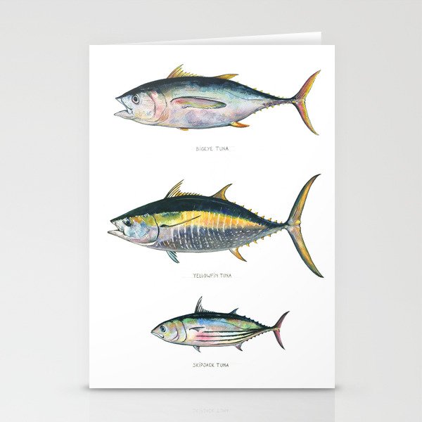 Tunas poster Stationery Cards