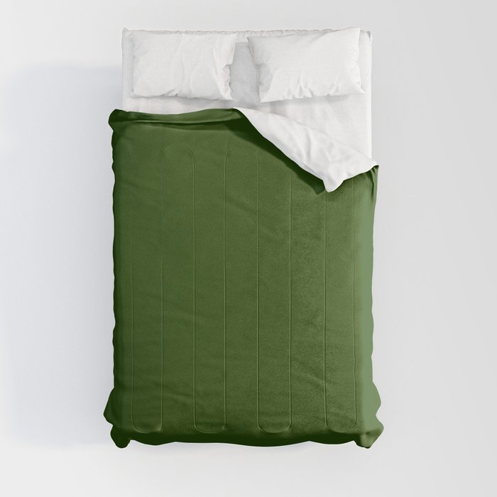 Tread Lightly ~ Forest Green Comforter