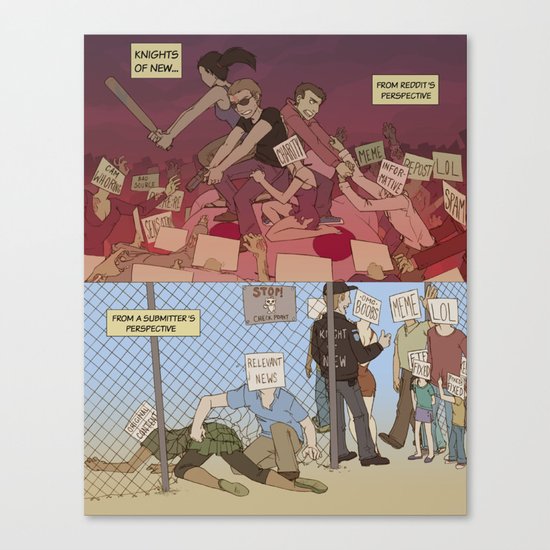 Reddit's Knights Of New Canvas Print