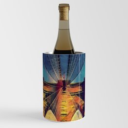 Brooklyn Bridge and Manhattan skyline in New York City Wine Chiller
