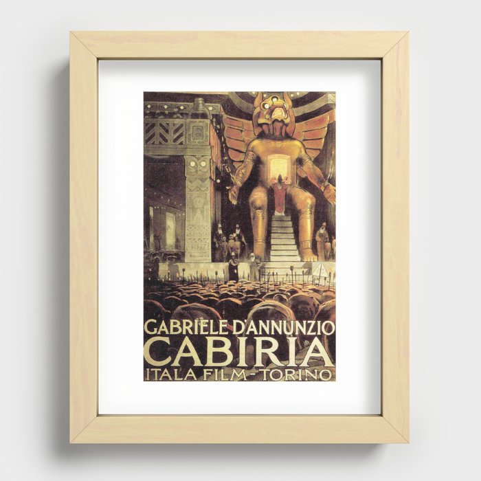 Cabiria vintage poster Recessed Framed Print