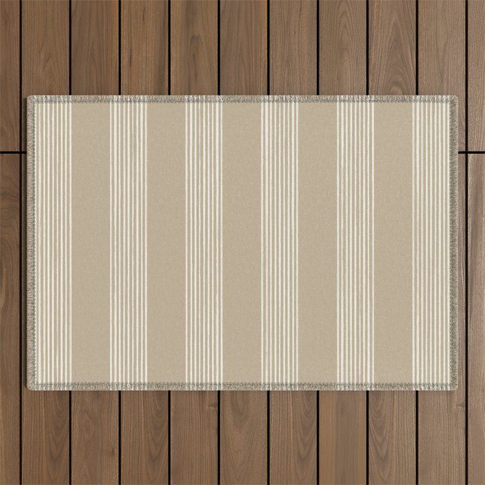 line stripes-earth Outdoor Rug