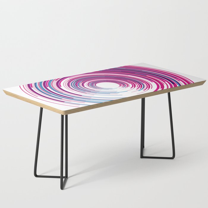 PURPLE AND BLUE SPINNER. Coffee Table
