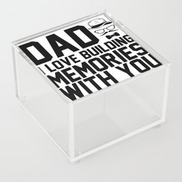 Dad I Love Building Memories With You Acrylic Box