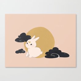 Moonlight Bunny Canvas Print