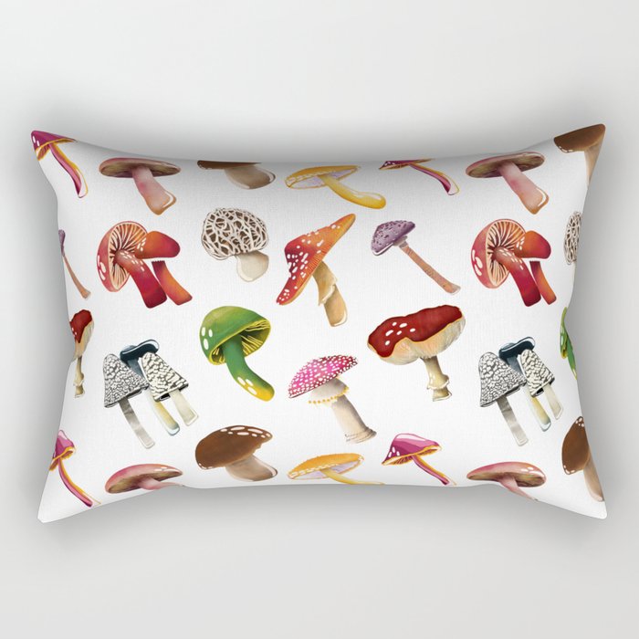 Mushrooms Rectangular Pillow