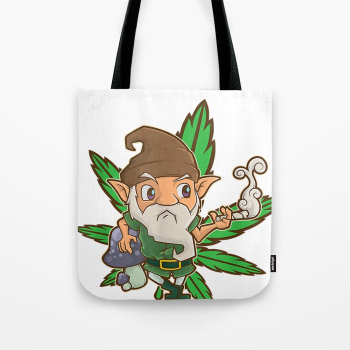 St Patricks Day T Shirt Leprechaun Smoking Weed 420 Gift Tote Bag