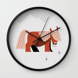 Gisella the Pony Wall Clock