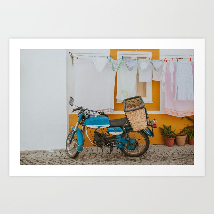 Clothing Line in Portugal - Travel Photography  Art Print