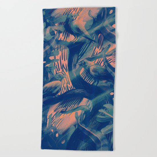 bluebirds Beach Towel