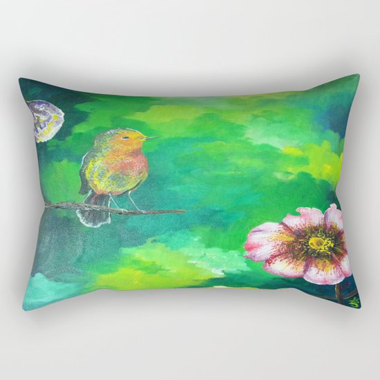 Birdy Dreams Rectangular Pillow