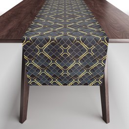 Lines Geometry Style Patterns Table Runner
