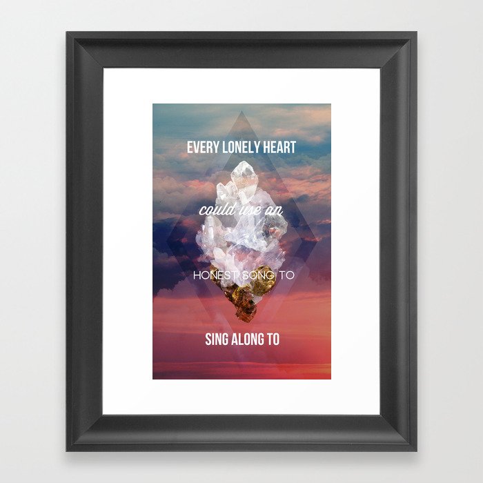 Every lonely heart Framed Art Print