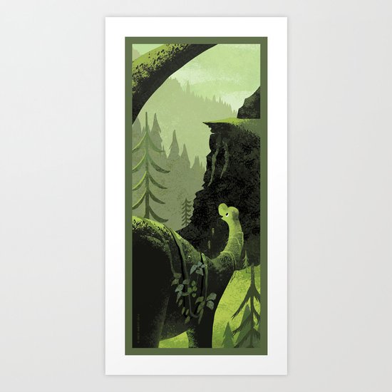 Dinosaur Roaming Art Print