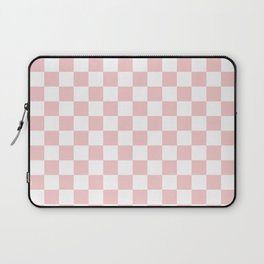 Gingham Pink Blush Rose Quartz Checked Pattern Laptop Sleeve