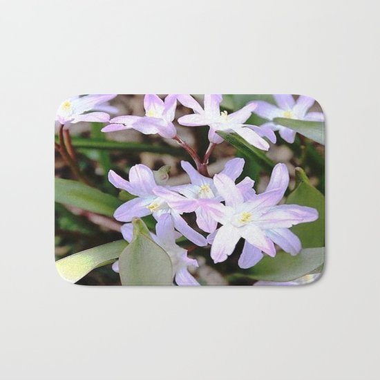 Delicate Beauty - Glory In The Snow - Pink Bath Mat