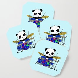 A Drumming Panda Coaster