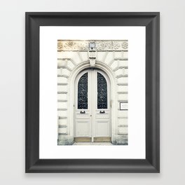 Little Paris Door Framed Art Print