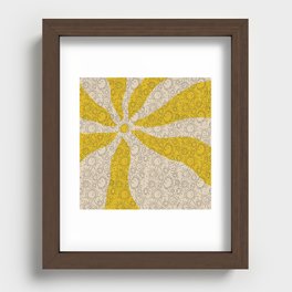 You are my sunshine cute playful cartoon illustration Recessed Framed Print