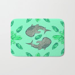 Whaleshark Crystal Party Bath Mat | Shark, Pattern, Repeatablepattern, Graphicdesign, Crystal, Crystals, Illustration, Repeat, Whaleshark 
