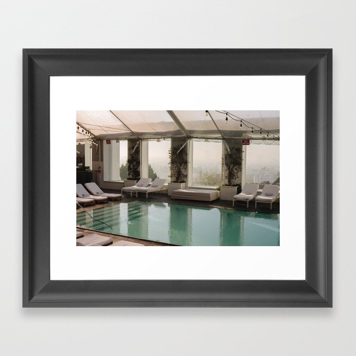 Pool Side  Framed Art Print