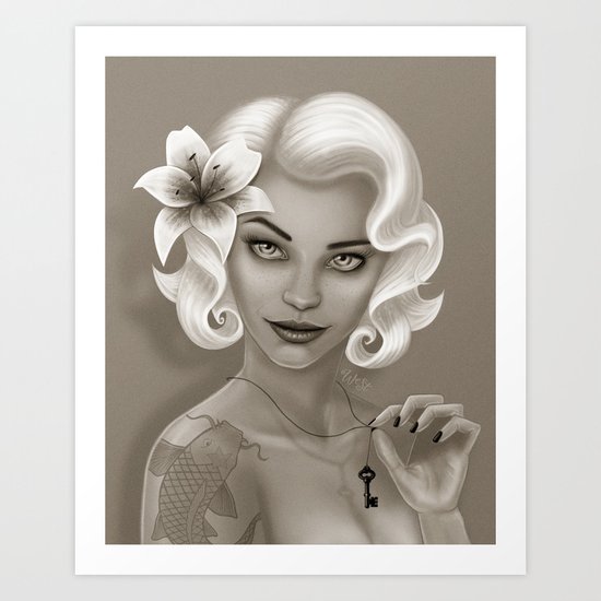 Silent Stargazer Art Print