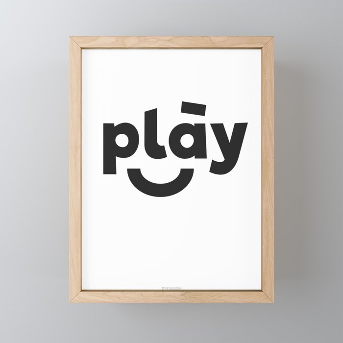 Play Kids  Framed Mini Art Print