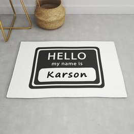 Hello my name is Karson Rug