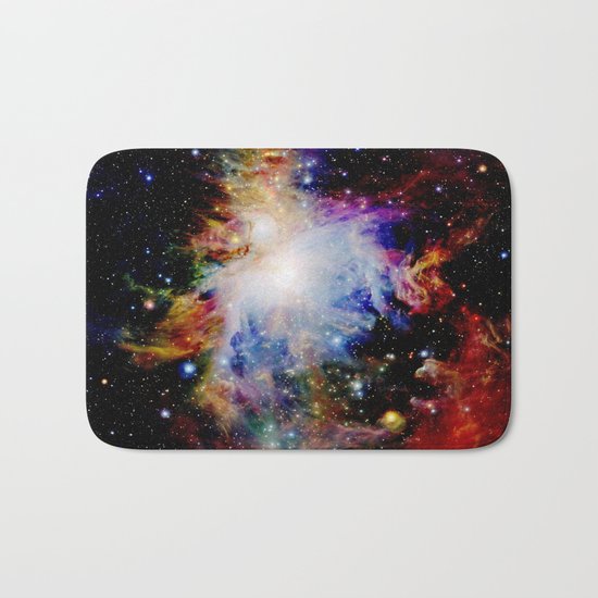 GaLaXY : Orion Nebula Dark & Colorful Bath Mat