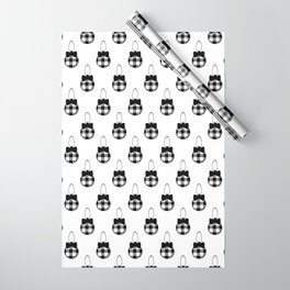 Black and White Christmas Pattern 10 Wrapping Paper