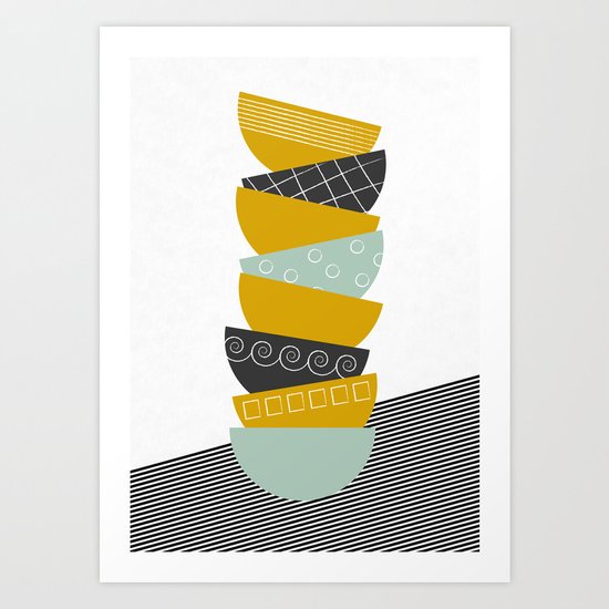 Bowls Art Print