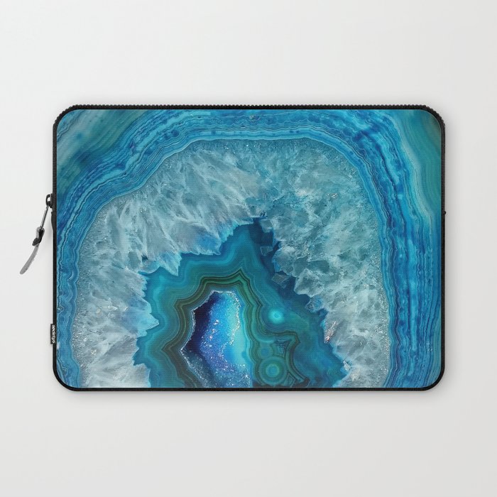 Turquoise Blue Agate Laptop Sleeve