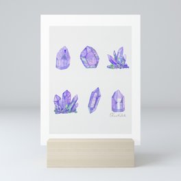 Crystals - Purple Agate Mini Art Print