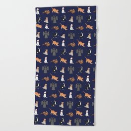 Doctor Who Cats Beach Towel